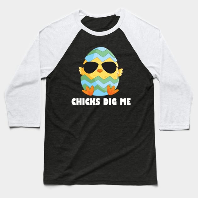 Kids Chicks Dig Me Toddler Baseball T-Shirt by jrsv22